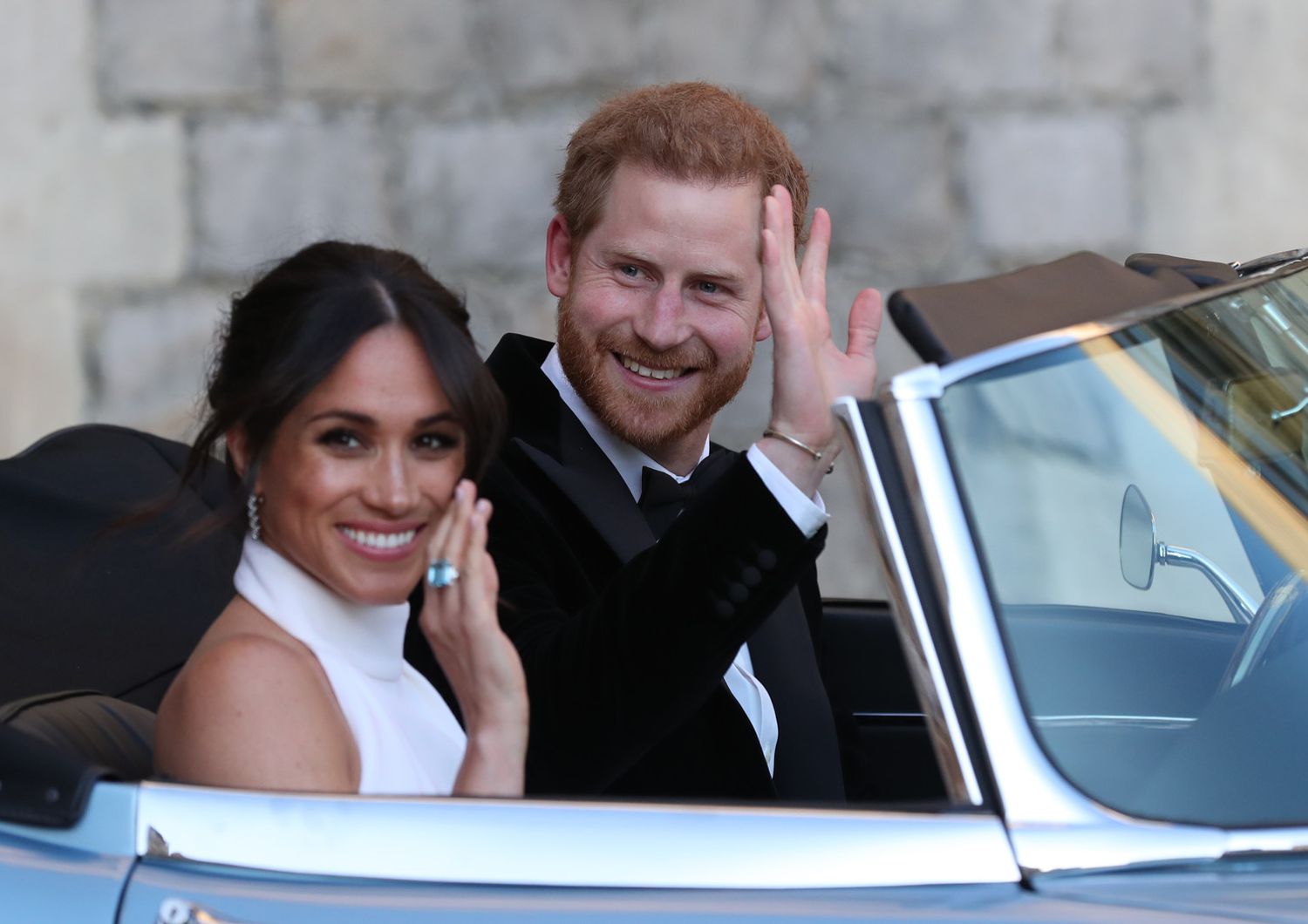 Harry e Meghan vanno alla festa serale del loro matrimonio&nbsp;