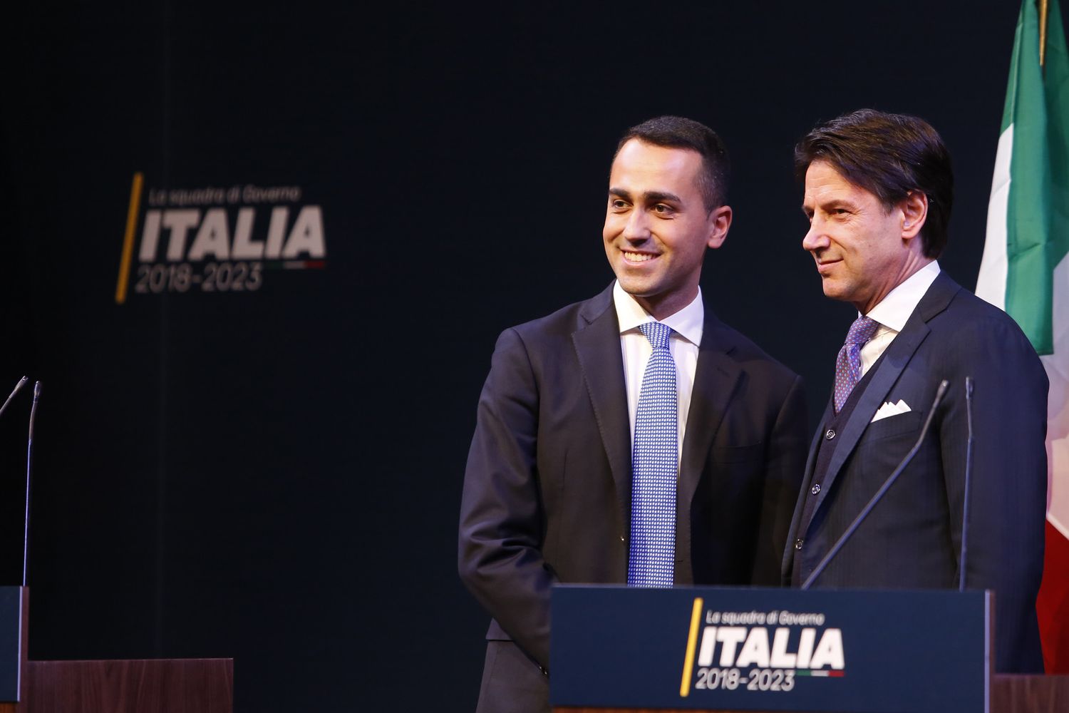 &nbsp;Luigi Di Maio e Giuseppe Conte