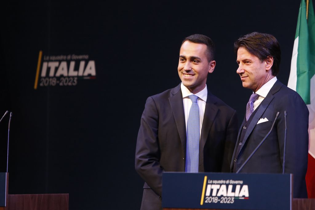 &nbsp;Luigi Di Maio e Giuseppe Conte