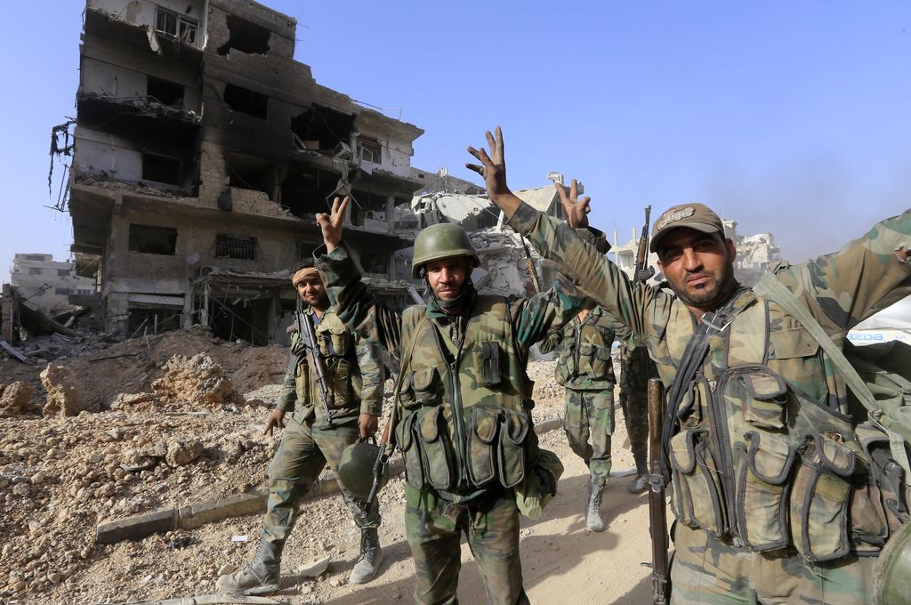 &nbsp;Soldati siriani a Damasco