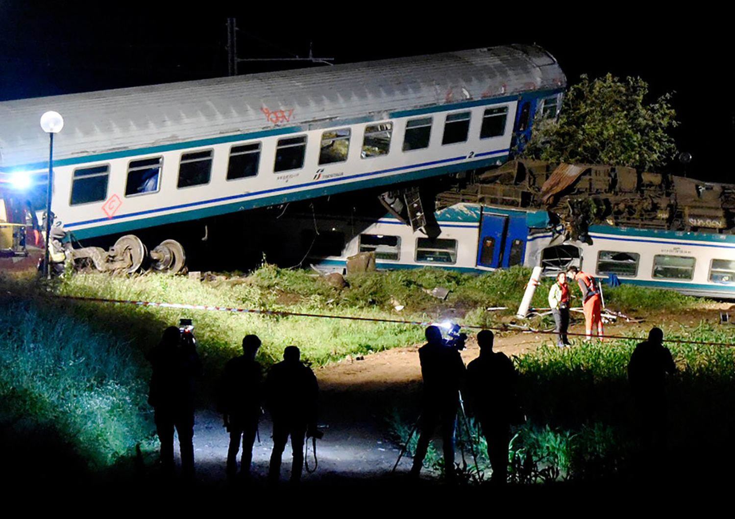 &nbsp;incidente treno a Caluso (AFP)