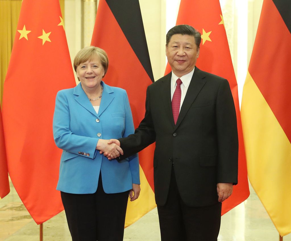 Angela Merkel - Xi Jinping (Afp)