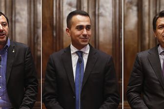 Matteo Salvini - Luigi Di Maio - Giuseppe Conte&nbsp;