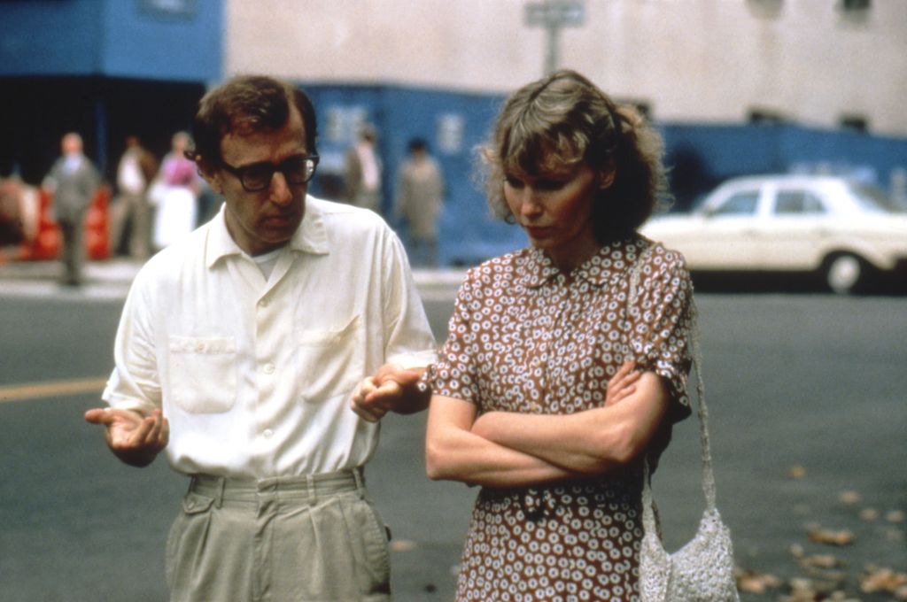 &nbsp; Woody Allen e Mia Farrow