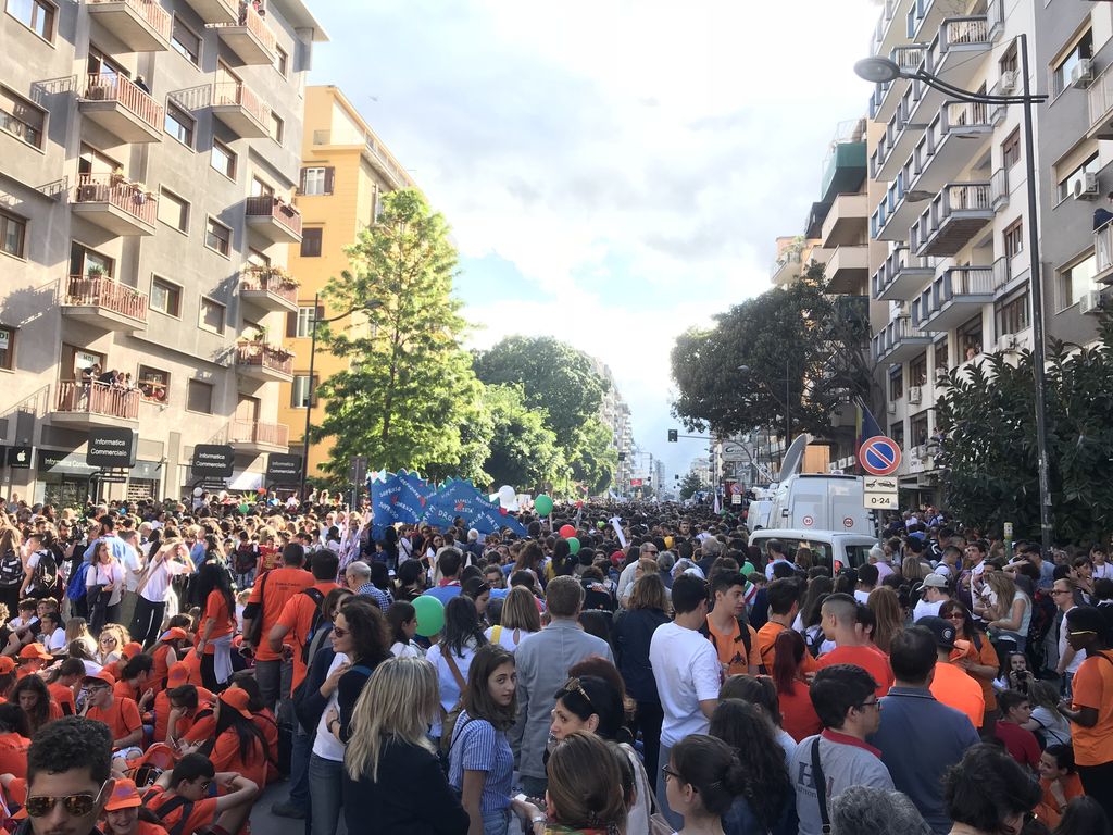 &nbsp;Palermo, manifestazione di commemorazione della strage di Capaci, 23 maggio 2018