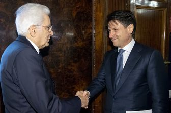 &nbsp;Giuseppe Conte e Sergio Mattarella