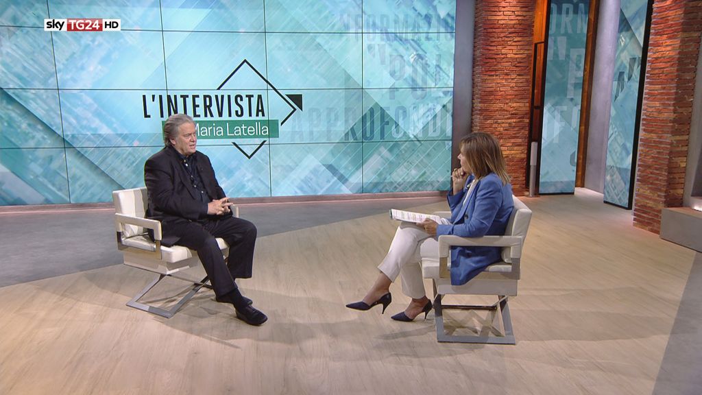 &nbsp;Steve Bannon intervistato da Maria Latella