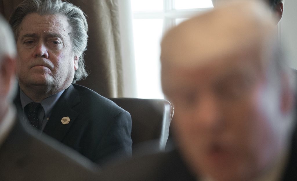 &nbsp;Steve Bannon e Donald Trump