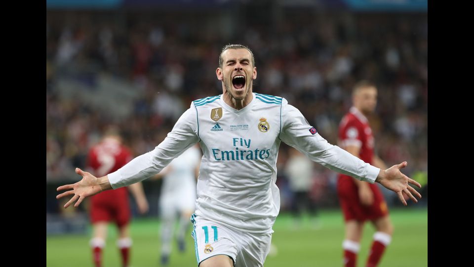 Bale (Real Madrid) esulta dopo aver segnato un gol&nbsp;