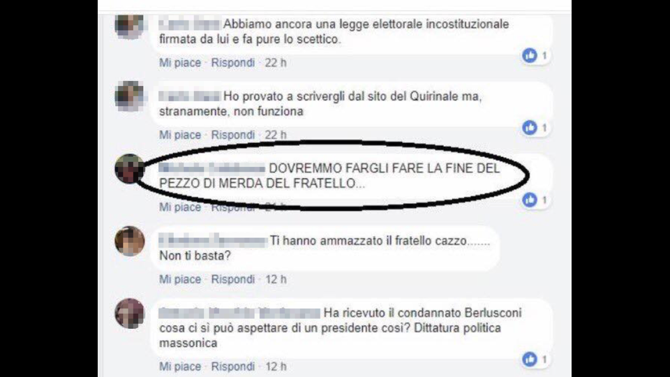 &nbsp;Critiche, attacchi e polemiche li aveva messi nel conto, il presidente della Repubblica. In questi giorni sui social la rabbia di alcuni &egrave; diventata incitazione alla violenza contro Sergio Mattarella, colpevole di essersi opposto alla nomina del ministro dell&rsquo;Economia.&nbsp;