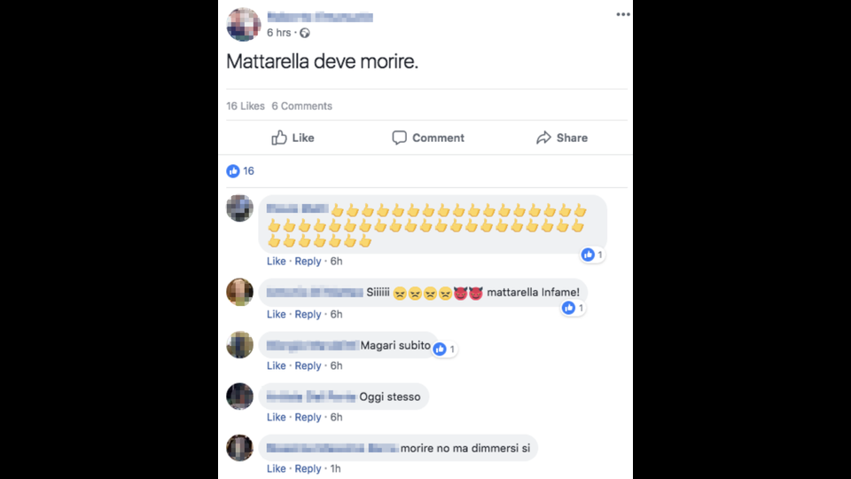 &nbsp;Chi &egrave; vicino al presidente della Repubblica racconta che tutto questo, Mattarella, non poteva immaginare. E quando ha letto le minacce di morte avrebbe chiuso gli occhi sconfortato, rivedendo quel giorno a Palermo in cui tir&ograve; fuori dalla macchina Persanti agonizzante, dopo gli spari di un commando della mafia.&nbsp;