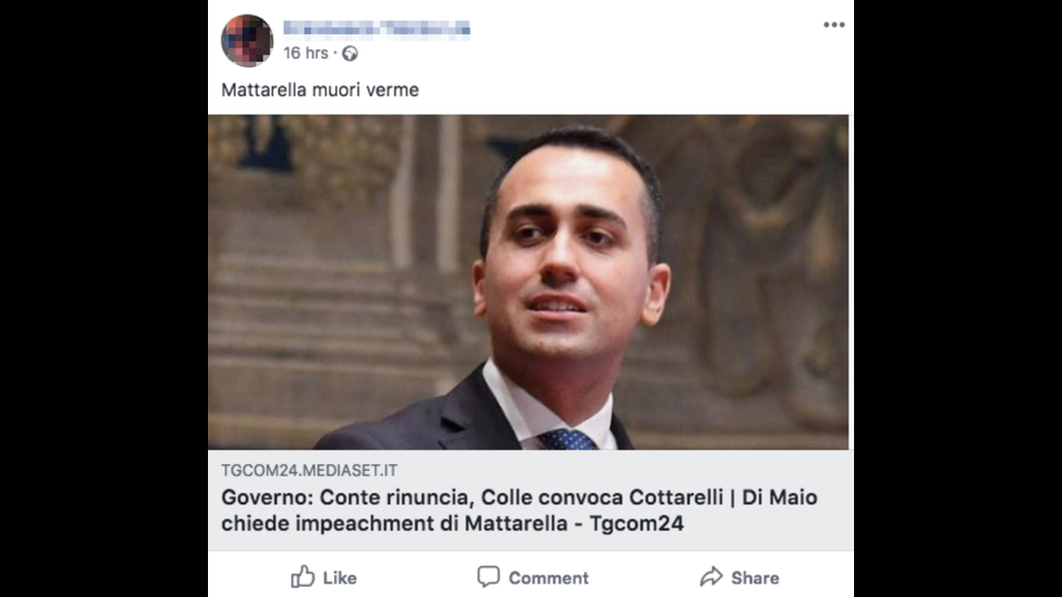 &nbsp;La Polizia postale &egrave; impegnata in un'attivit&agrave; di monitoraggio della rete web e dei principali social network dopo la pubblicazione di post offensivi e minacciosi nei confronti del presidente della Repubblica, Sergio Mattarella: laddove in essi si configurino reati perseguibili d'ufficio, ne verr&agrave; data immediatamente segnalazione all'autorit&agrave; giudiziaria.