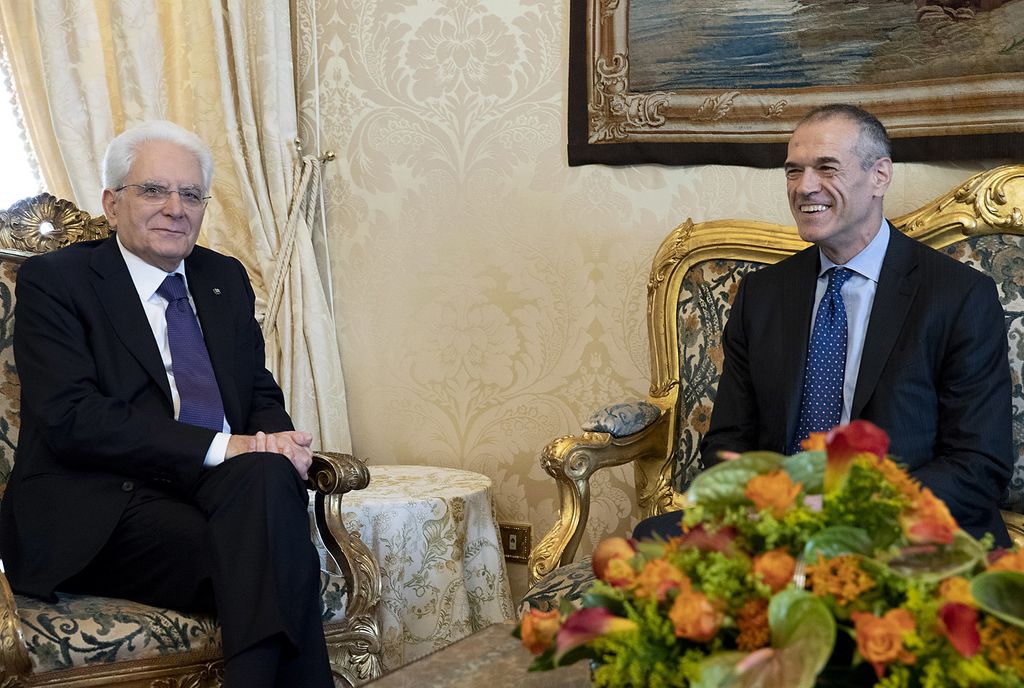 Sergio Mattarella Carlo Cottarelli &nbsp;(AGF)