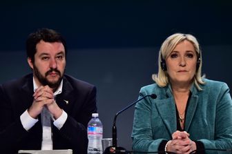 Matteo Salvini Marine Le Pen (AFP)