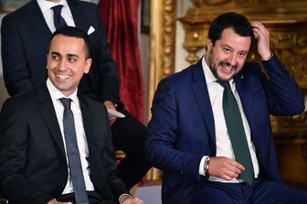 Luigi Di Maio-Matteo Salvini (AFP)