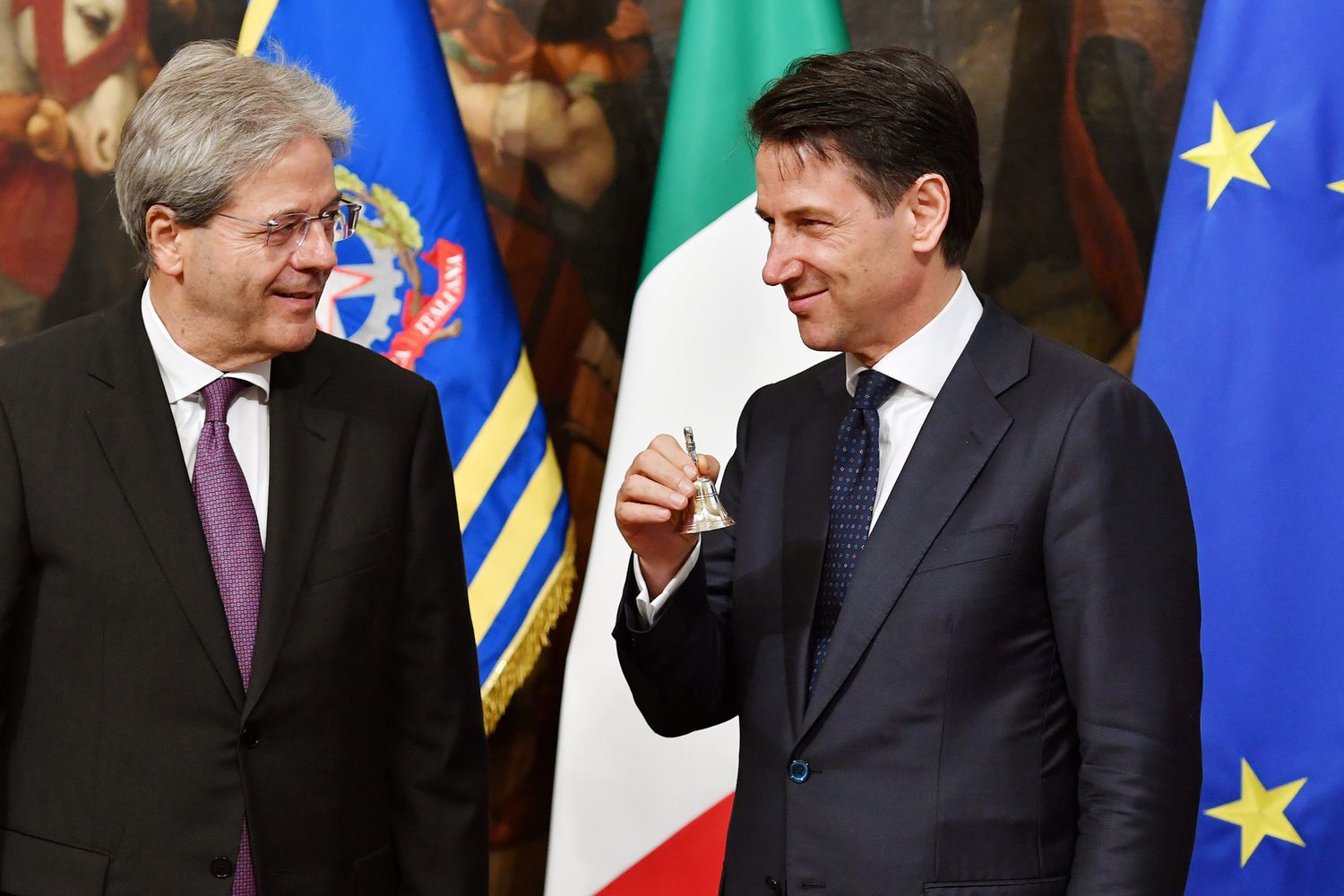 Paolo Gentiloni, Giuseppe Conte (AFP)