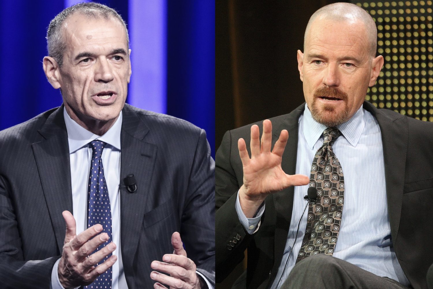 &nbsp;Carlo Cottarelli e Bryan Cranston