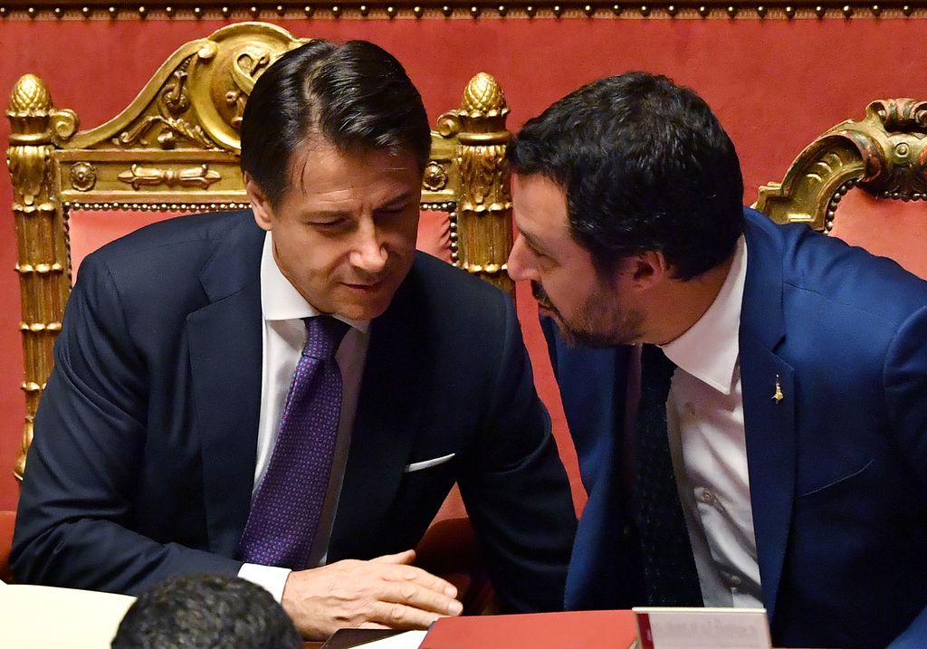 &nbsp;Giuseppe Conte e Matteo Salvini