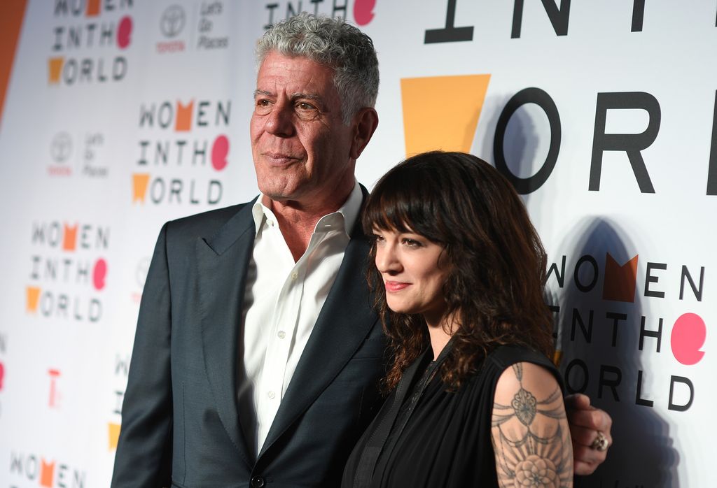 &nbsp;Anthony Bourdain con Asia Argento