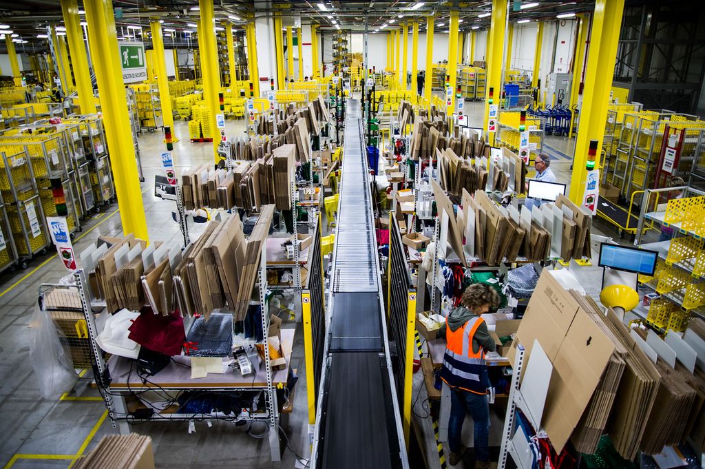 Il magazzino Amazon di Piacenza