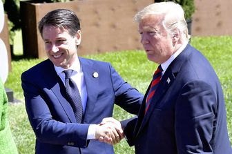 &nbsp;Giuseppe Conte con Donald Trump al G7 in Canada