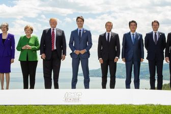 &nbsp;I partecipanti al G7 in Quebec