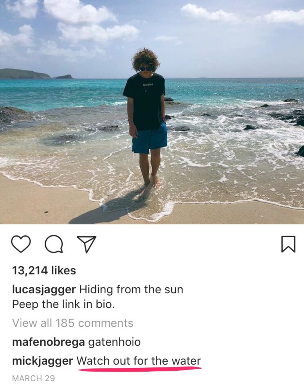 &nbsp;Lucas Jagger Instagram