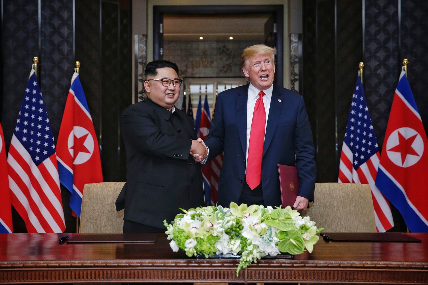 &nbsp;Donald Trump-Kim Jong Un (AFP)&nbsp;