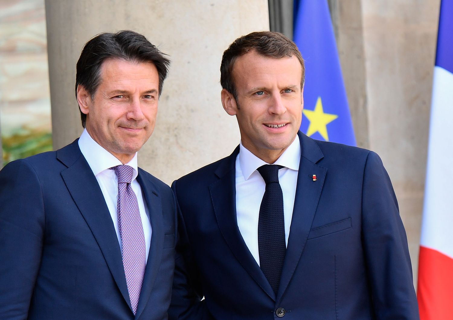 &nbsp;Conte e Macron