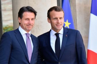 &nbsp;Conte e Macron