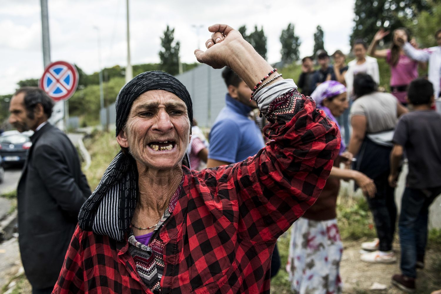 &nbsp;Il campo rom della Magliana, a Roma