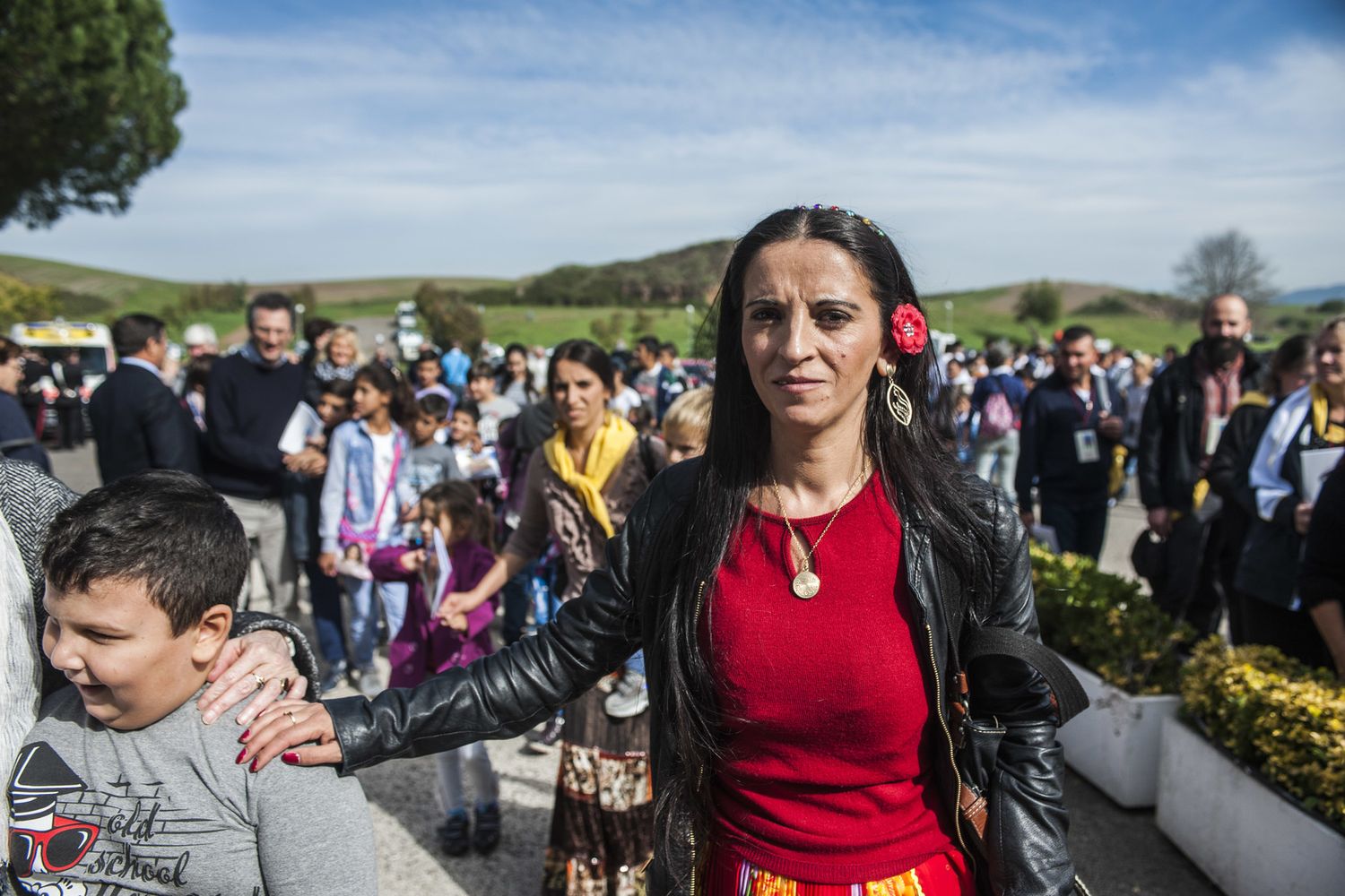 &nbsp;Una processione di Sinti verso il Divino Amore