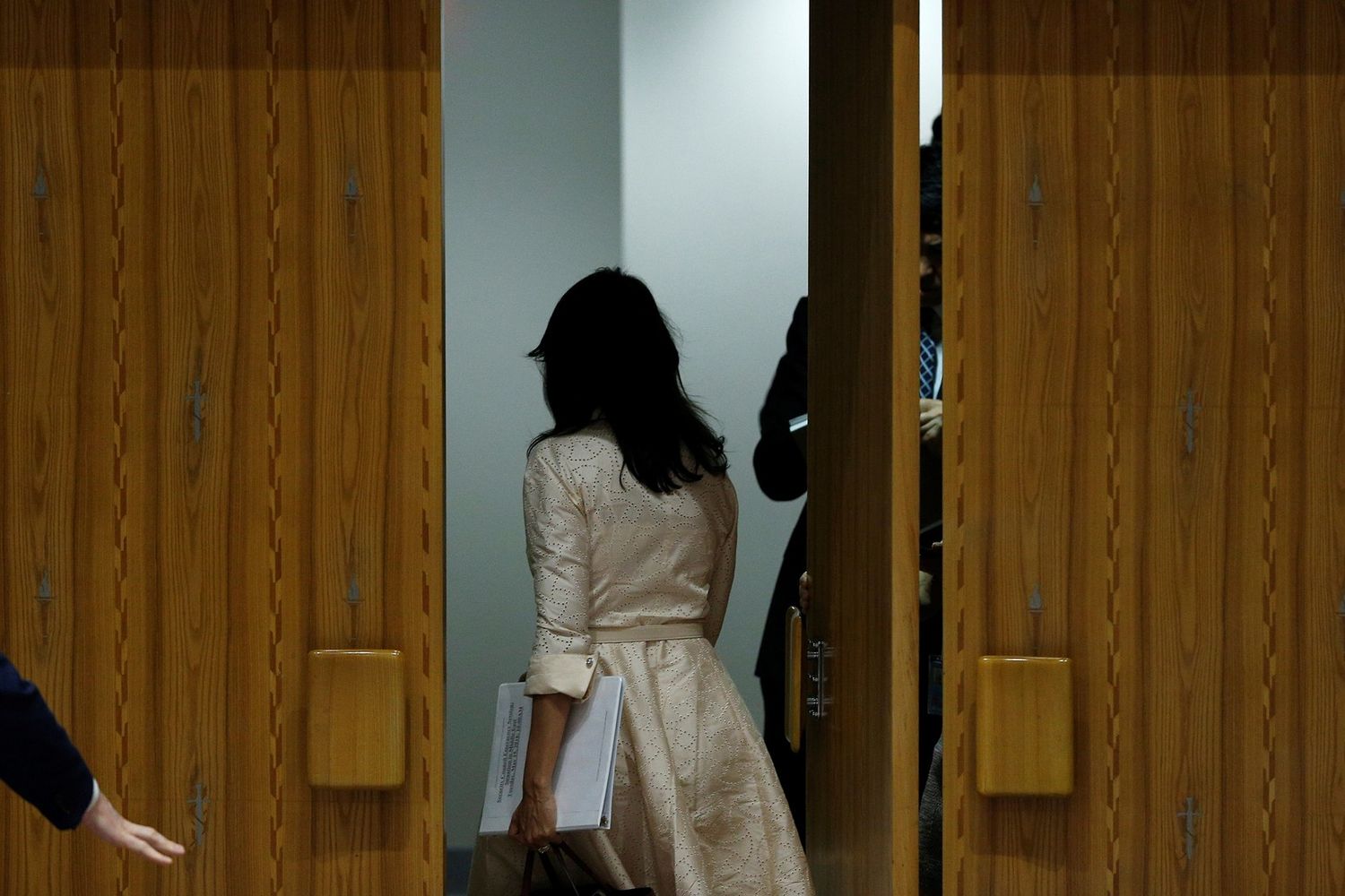 &nbsp;L'ambasciatrice Usa Nikki Haley lascia la sala dell'Onu&nbsp;