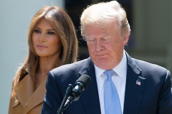 &nbsp;Donald Trump e Melania Trump