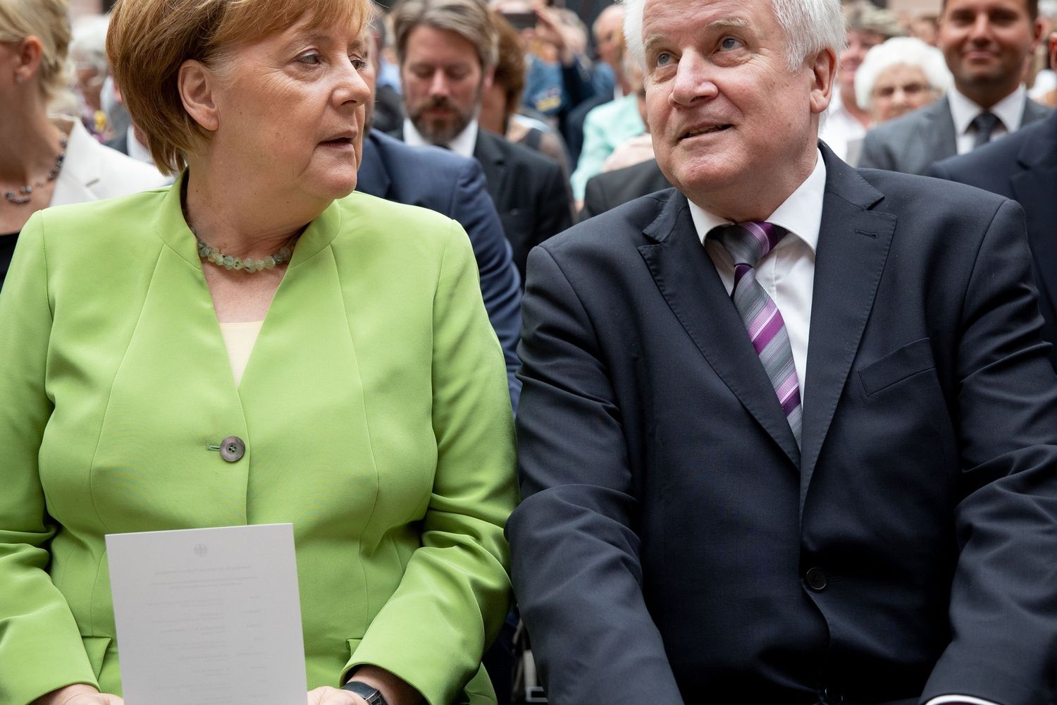 Angela Merkel e Horst Seehofer&nbsp;