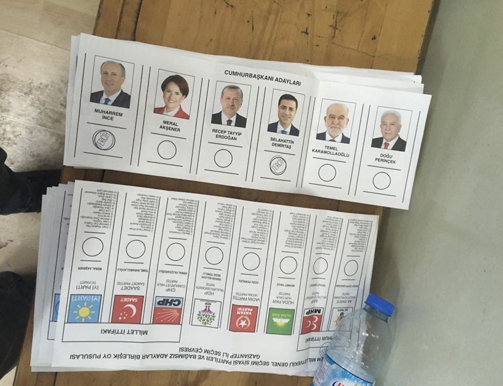 &nbsp;schede elettorali Turchia