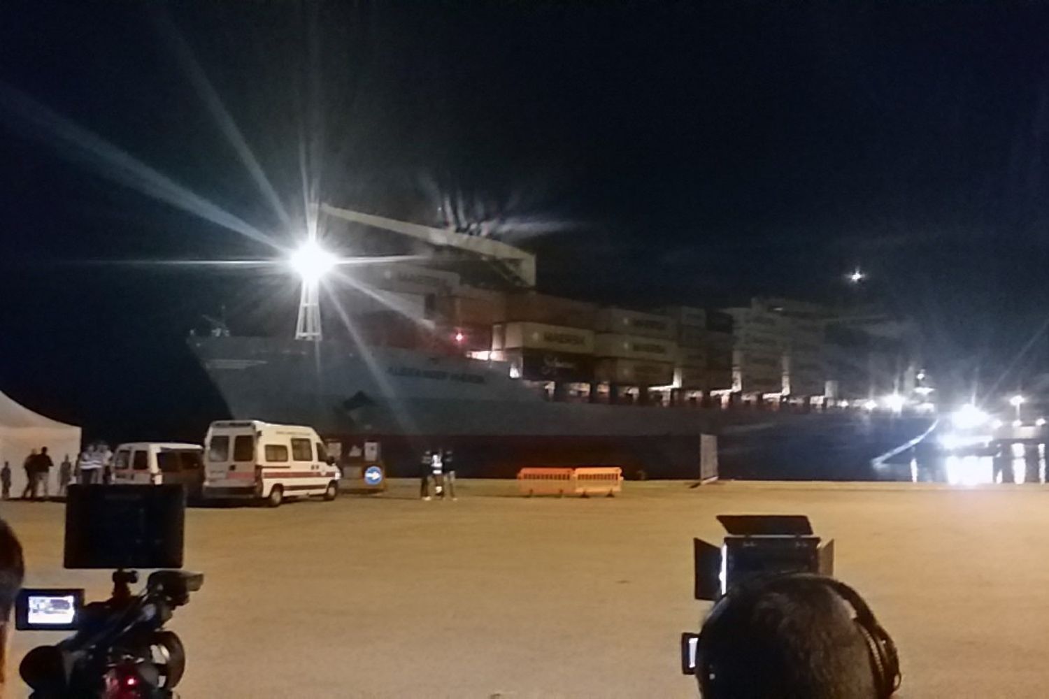 &nbsp;La Alexander Maersk attracca al porto di Pozzallo