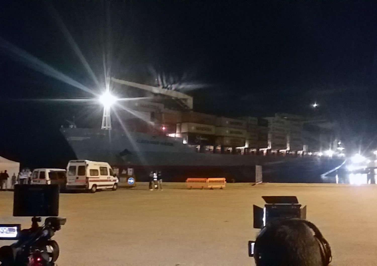 &nbsp;La Alexander Maersk attracca al porto di Pozzallo