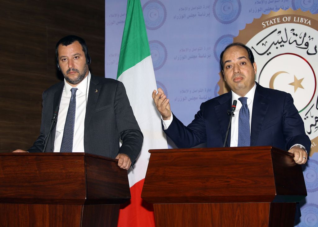 &nbsp;Matteo Salvini e&nbsp;Ahmed Maiteeq