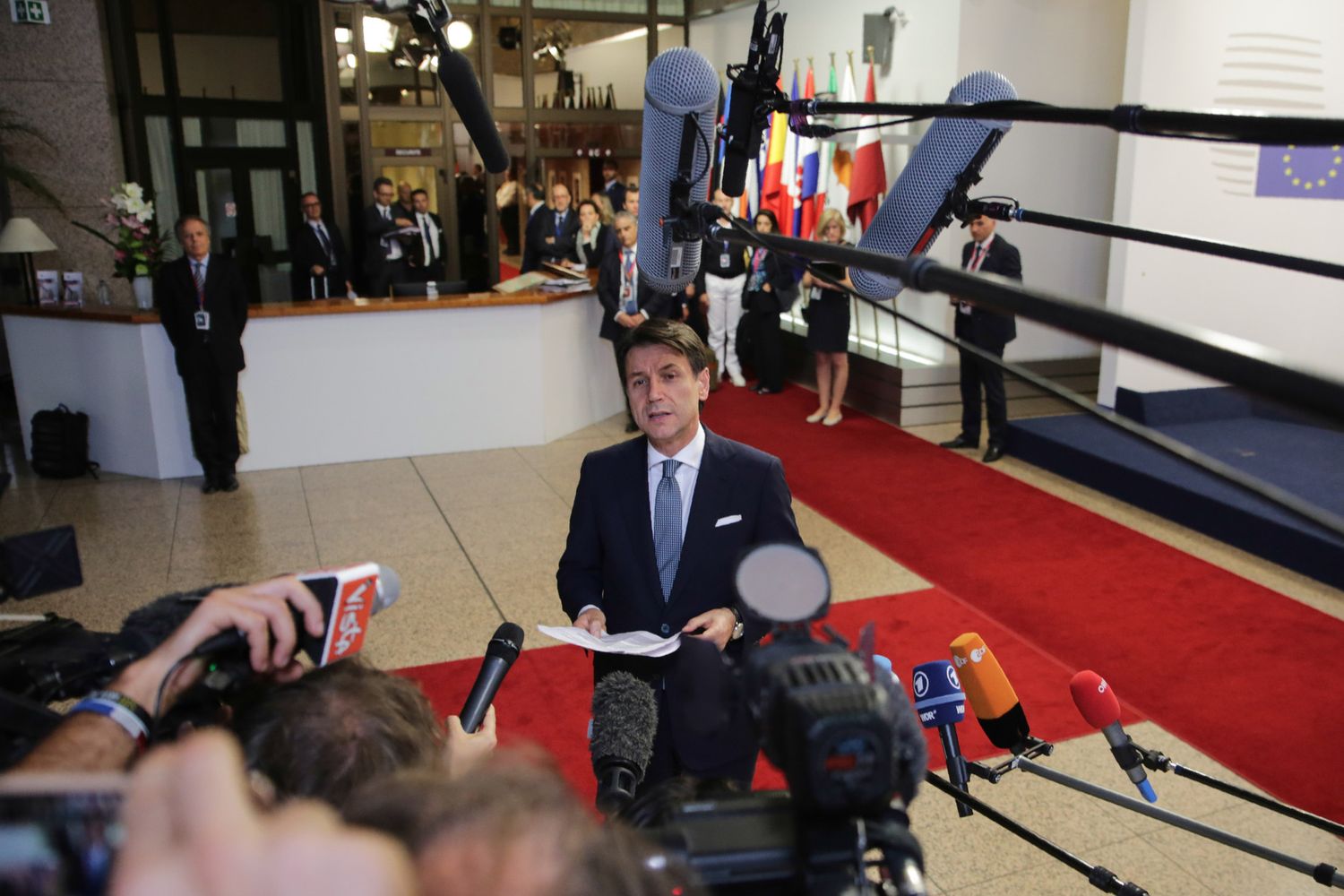 &nbsp;Giuseppe Conte a conclusione del vertice Ue sui migranti