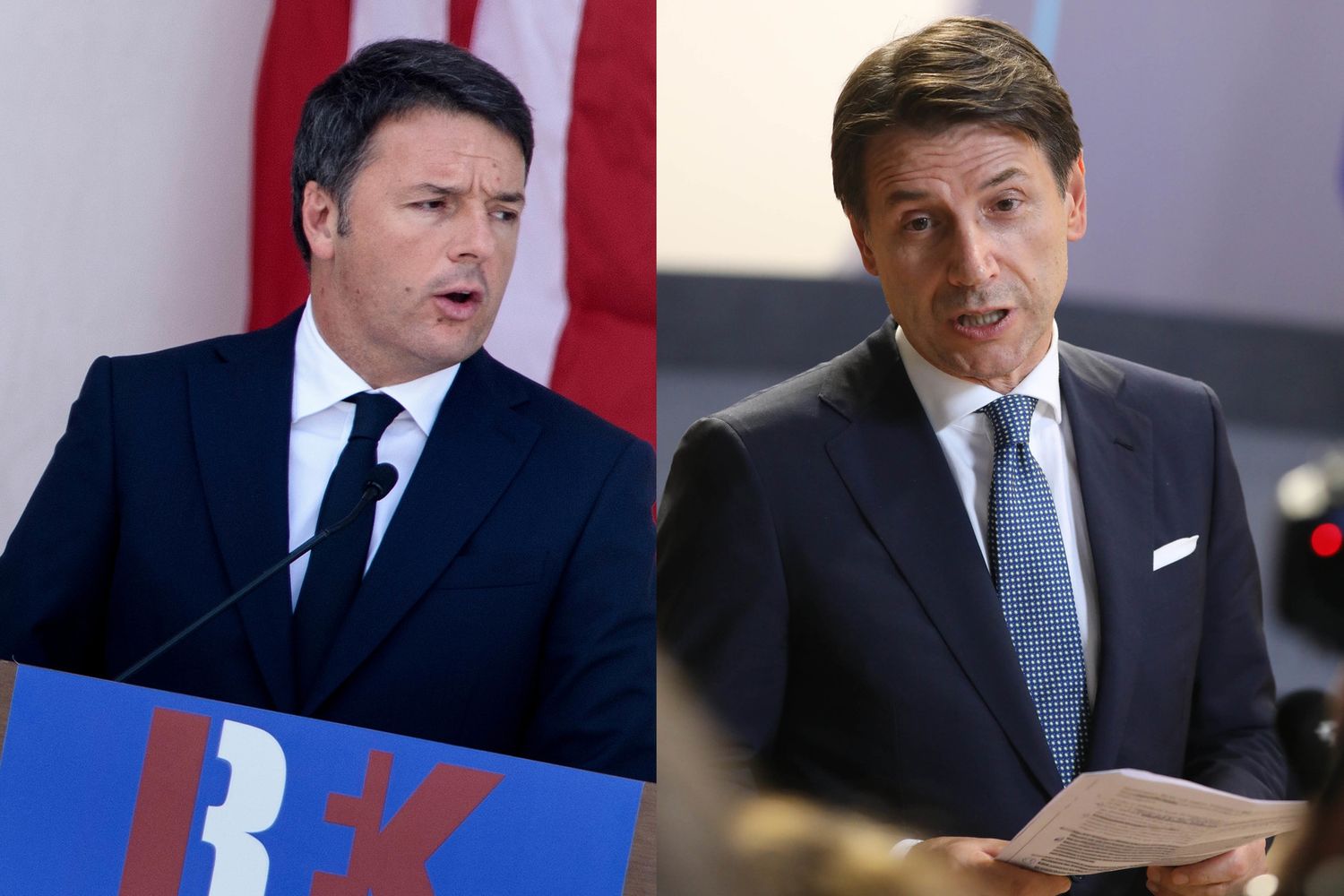 &nbsp;Matteo Renzi - Giuseppe Conte