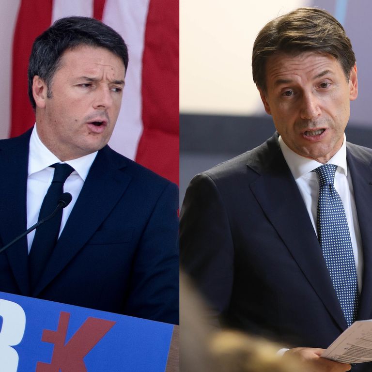 &nbsp;Matteo Renzi - Giuseppe Conte