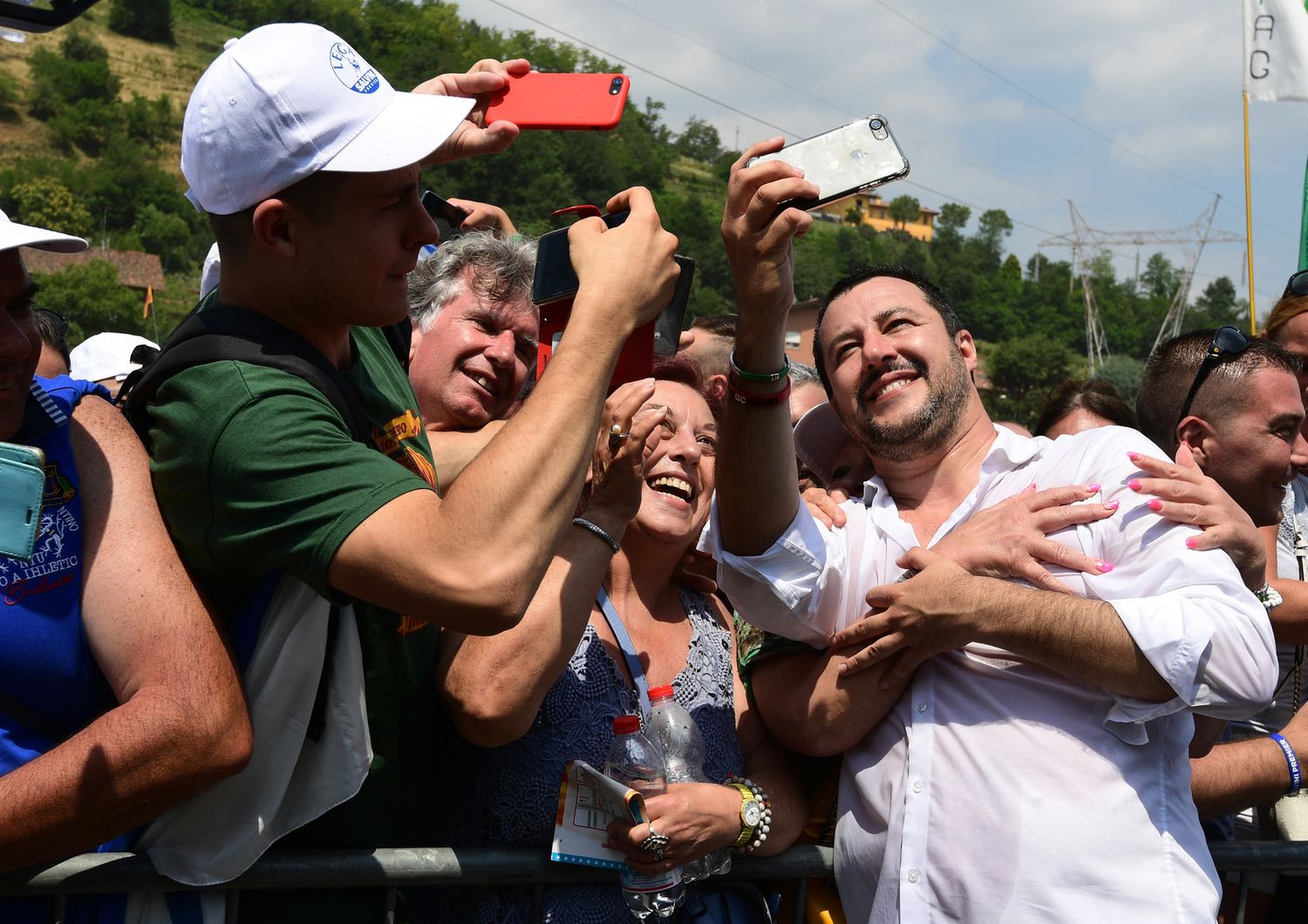 &nbsp;Matteo Salvini a Pontida