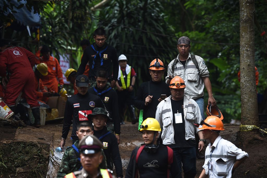 Le operazioni di soccorso in Thailandia