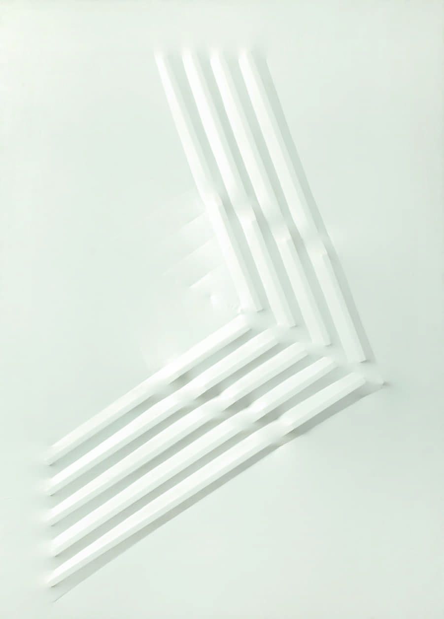 &nbsp;Agostino Bonalumi - Bianco, 1971