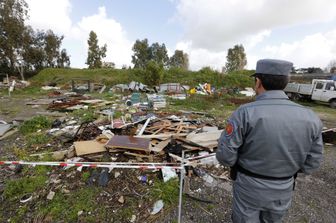 &nbsp;Il sequestro di una discarica abusiva in un parco archeologico a Roma