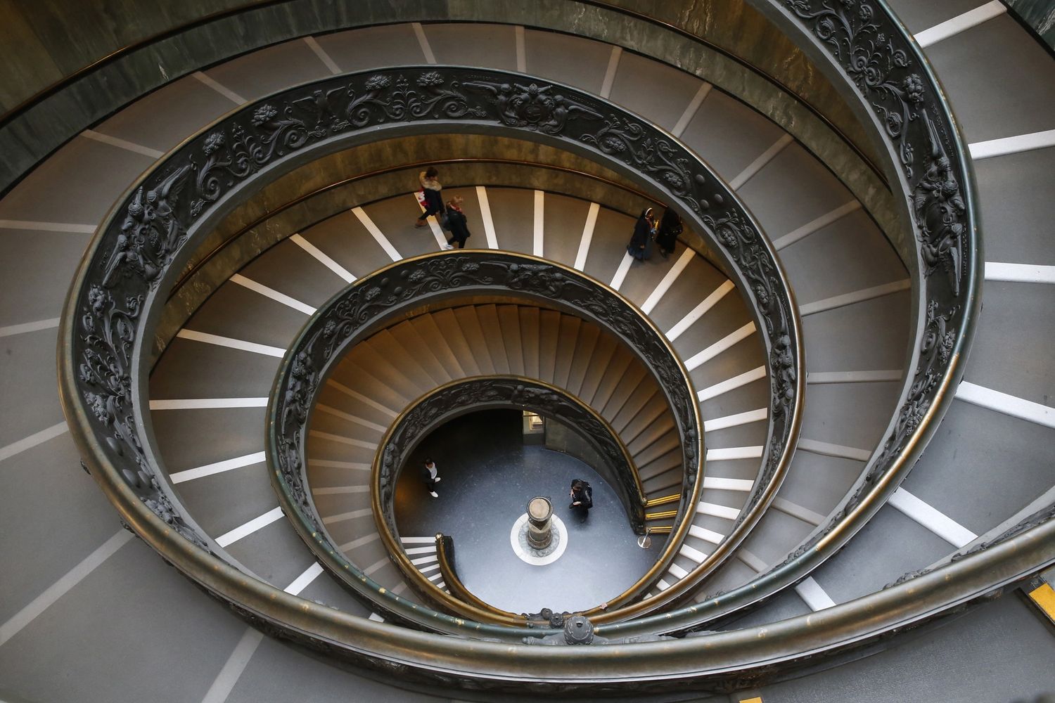 La scala a chiocciola dei musei vaticani&nbsp;