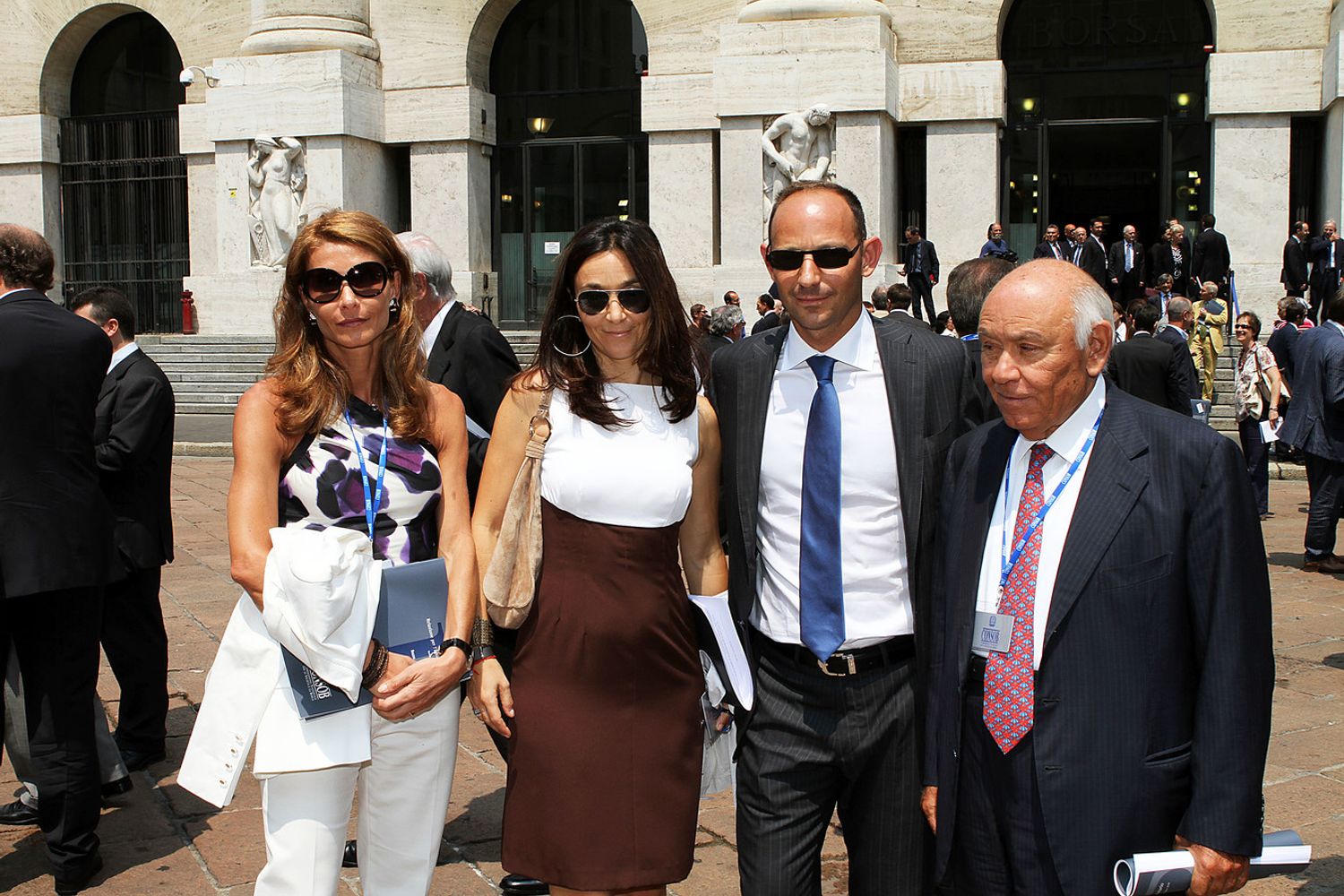 &nbsp;Da sinistra, Giulia, Lionella, Paolo e Salvatore Ligresti