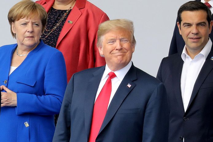 &nbsp;Angela Merkel e Donald Trump