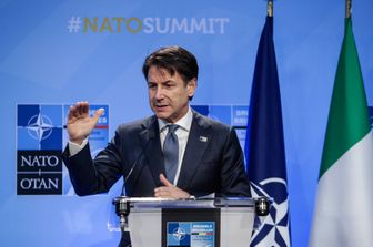 Giuseppe Conte al Summit Nato (Afp)&nbsp;
